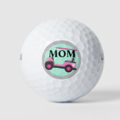 Bubblegum Roze Golfkar Mama's Golfballen (Voorkant)