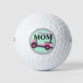 Bubblegum Roze Golfkar Mama's Golfballen