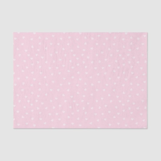 Bubblegum Roze Harten Gift Wrapping Tissuepapier (Voorkant)