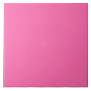 Bubblegum roze keramische Tegel. Tegeltje