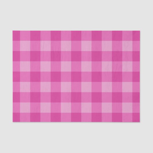 Bubblegum roze, licht versierd patroon afdrukken tissuepapier (Voorkant)