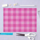 Bubblegum roze, licht versierd patroon afdrukken tissuepapier (Craft)