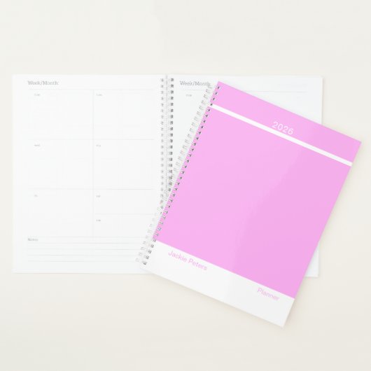 Bubblegum Roze Minimalist Planner (Display)