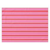 Bubblegum Roze Rood Verticale Strepen Design   Tafelkleed (Voorkant (Horizontaal))