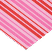 Bubblegum Roze Rood Verticale Strepen Design   Tafelkleed (Gekanteld)