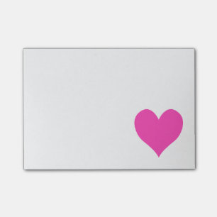 Bubblegum Roze Schattige Hart Vorm Post-it® Notes