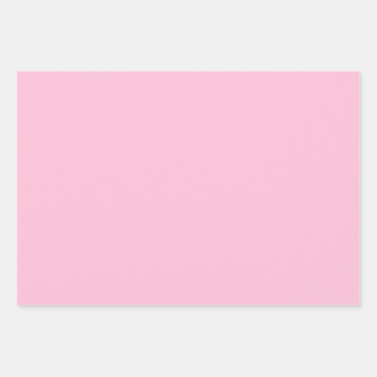 Bubblegum Roze Stevige Kleur | Klassiek | Elegant Inpakpapier Vel (Voorkant 2)