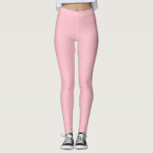 Bubblegum Roze Stevige Kleur Leggings (Voorkant)