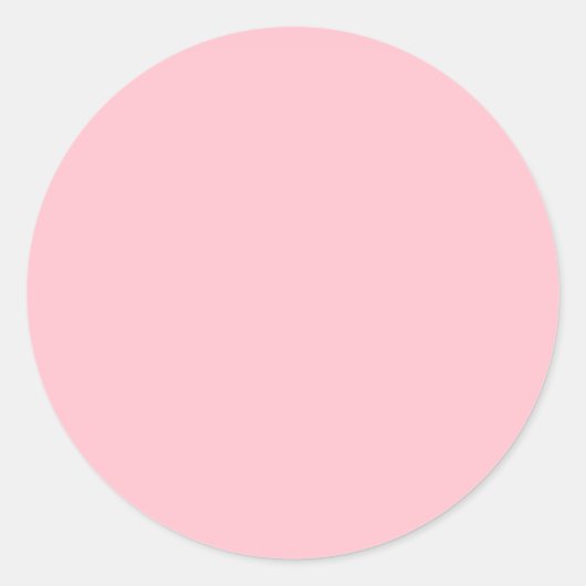Bubblegum Roze Stevige Kleur Ronde Sticker (Voorkant)