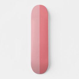Bubblegum roze tweekleurige streep skateboard