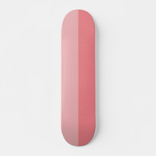 Bubblegum roze tweekleurige streep skateboard