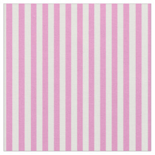 Bubblegum roze & witte strepen stof