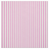 Bubblegum roze & witte strepen stof (Swatch)