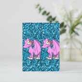 Bubblegum SD Furry Dragon 1 Bladwijzer Briefkaart (Staand voorkant)