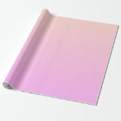Bubblegum & Soft Peach Ombre Wrapping Paper Cadeaupapier (Uitgerold)