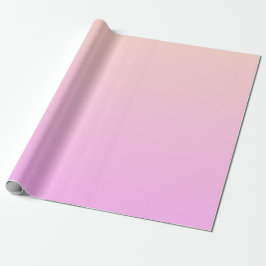 Bubblegum & Soft Peach Ombre Wrapping Paper Cadeaupapier
