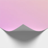 Bubblegum & Soft Peach Ombre Wrapping Paper Cadeaupapier (Hoek)