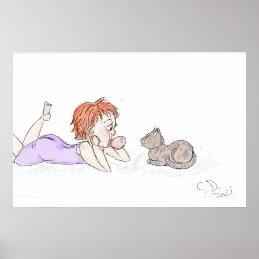 Bubblegum-Tails & Tots Poster (Voorkant)