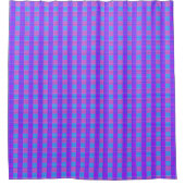 Bubblegum Tartan Print, Douchegordijn (Voorkant)