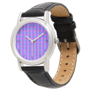 Bubblegum Tartan Print, Horloge