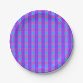 Bubblegum Tartan Print, Papieren Bordje (Voorkant)