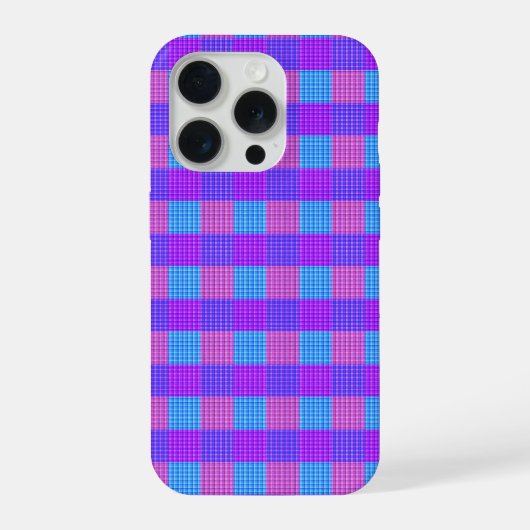 Bubblegum Tartanprint iPhone Hoesje (Achterkant)