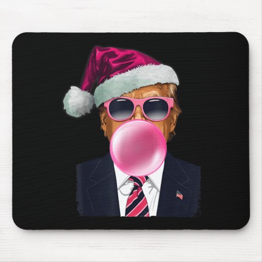 Bubblegum Trump Blowing Bubble Gum Christmas Nk Tr Muismat (Voorkant)