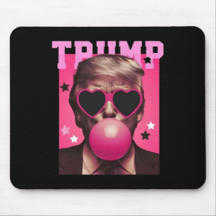 Bubblegum Trump Blowing Bubble Gum Christmas Pink Muismat