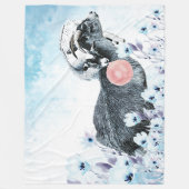 Bubblegum Waterverf Pygmy mama - Baby GetYerGoat™ Fleece Deken (Voorkant)