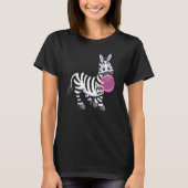 Bubblegum Zebra Cute Zoo Animal T-shirt (Voorkant)