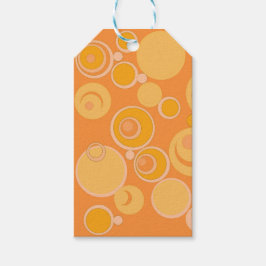 Bubblegumbelletjes overal Oranje Cadeaulabel