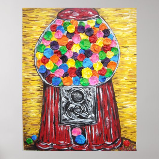Bubblegummachine Poster (Voorkant)