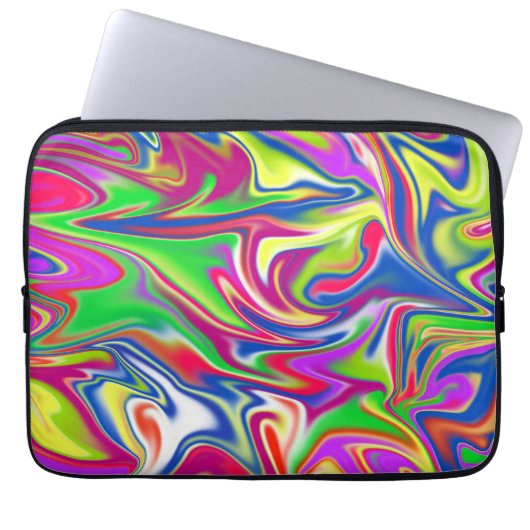 Bubblegummarmer, laptophoes laptop sleeve (Voorkant)