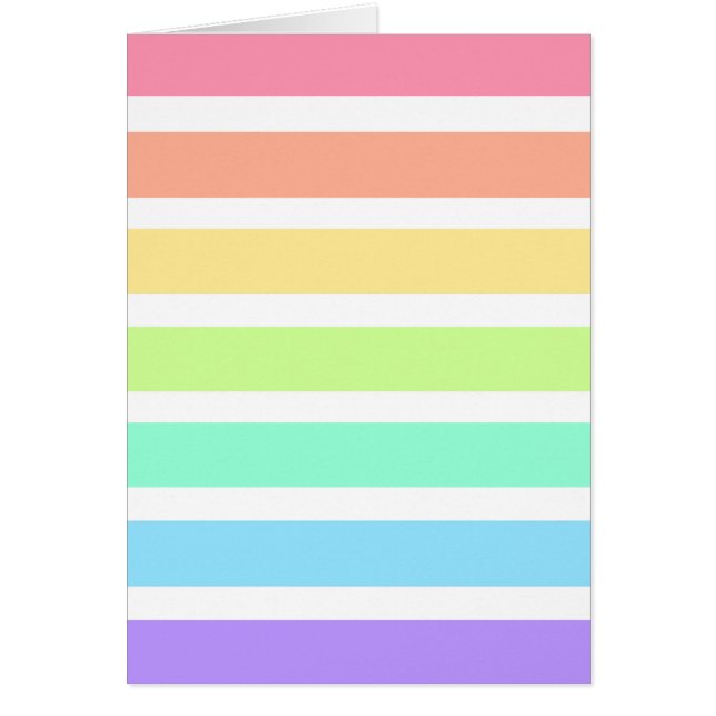 Bubblegumregenboog en witte strepen (Voorkant)