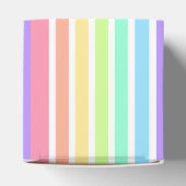 Bubblegumregenboog en witte strepen bedankdoosjes (Bovenkant)
