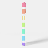 Bubblegumregenboog en witte strepen Case-Mate iPhone case (Achterkant / Rechts)