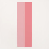 Bubblegumroze met twee tongen gestript jogasmat yogamat (Voorkant)