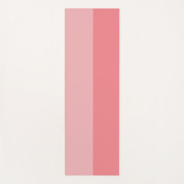 Bubblegumroze met twee tongen gestript jogasmat yogamat