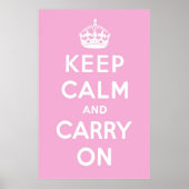 Bubblegumroze Poster (Voorkant)