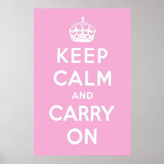 Bubblegumroze Poster (Voorkant)