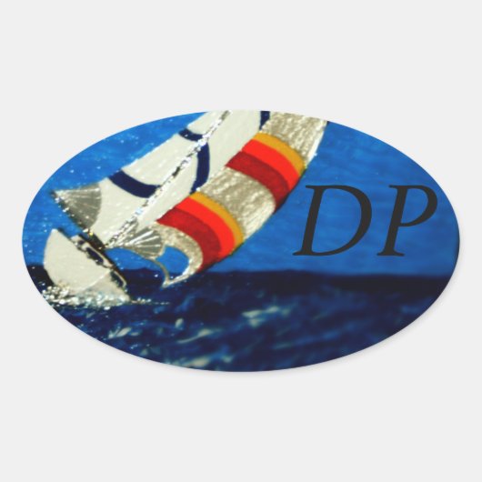 Bubblepacific bumper stickers, 20't plezier ovale sticker (Voorkant)