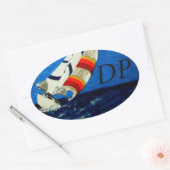 Bubblepacific bumper stickers, 20't plezier ovale sticker (Envelop)