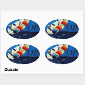 Bubblepacific bumper stickers, 20't plezier ovale sticker (Vel)