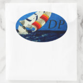 Bubblepacific bumper stickers, 20't plezier ovale sticker (Tas)