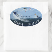 Bubblepacific bumper stickers, Bandwerf DP Ovale Sticker (Tas)