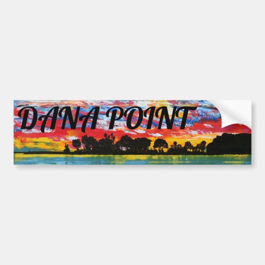 Bubblepacific bumper stickers, Dana point harbour Bumpersticker (Voorkant)