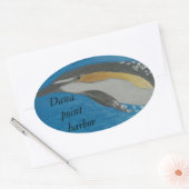 Bubblepacific bumper stickers, Dana point harbour Ovale Sticker (Envelop)