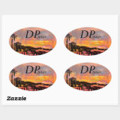 Bubblepacific bumper stickers, Dana Point Tower Ovale Sticker (Vel)