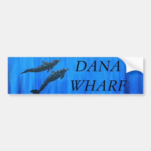 Bubblepacific bumper stickers, Dana wharf Dolphins Bumpersticker (Voorkant)