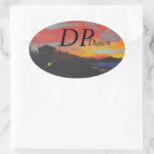 Bubblepacific bumper stickers, DP dawn Ovale Sticker (Tas)